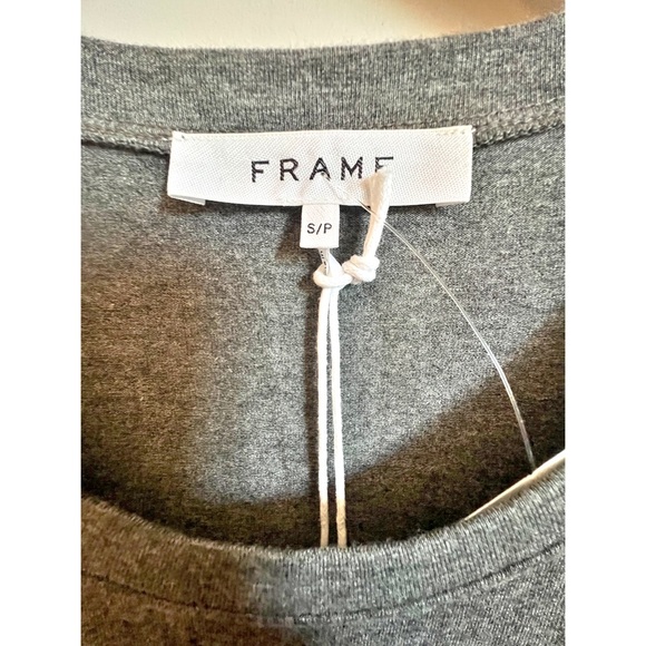 NWT Frame Shirred Muscle Dress Casual Jersey Grey Size Small - Picture 4 of 6